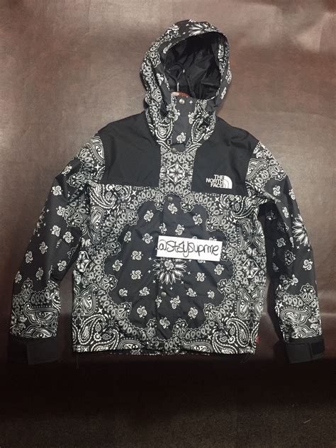 supreme bandana jacket replica|supreme north face bandana jacket.